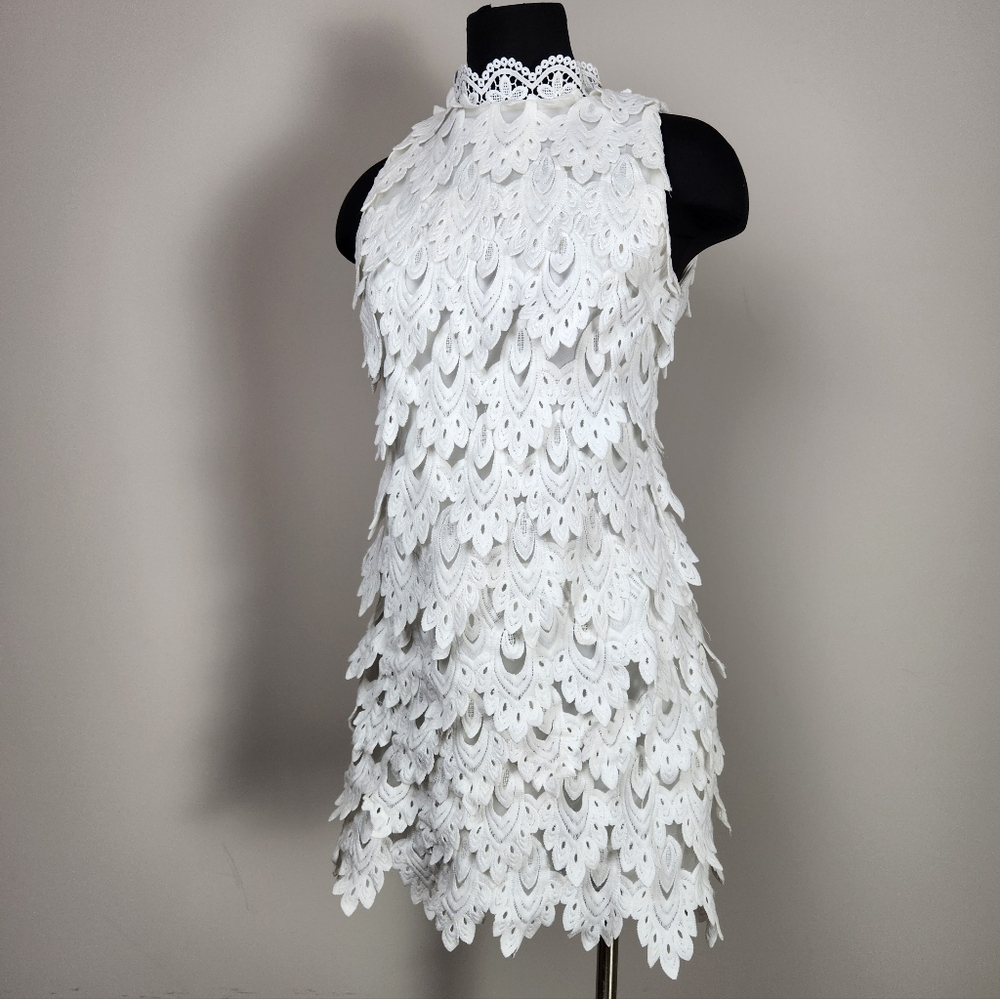 ELLIATT x Revolve Harmonia white lace dress